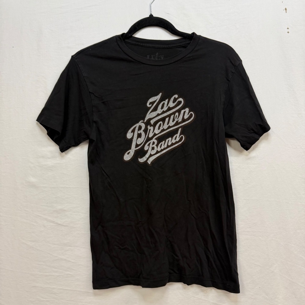 Zac Brown Band Lucy Justice Goods Black Graphic T-Shirt Small Southern Ground